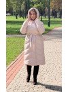 пуховик 605 кольору пудра
